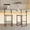 White, variant on Demi Bonn 34" Counter Height Bar Stools Set of 2, Paper Rope Weave Barstools with Back, Armless Kitchen Island Countertop Chairs for Dining Room, Beige