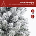 thumbnail image 4 of Árbol de Navidad ShareConn preiluminado con nieve, 2,3 m, con luces, 4 of 7