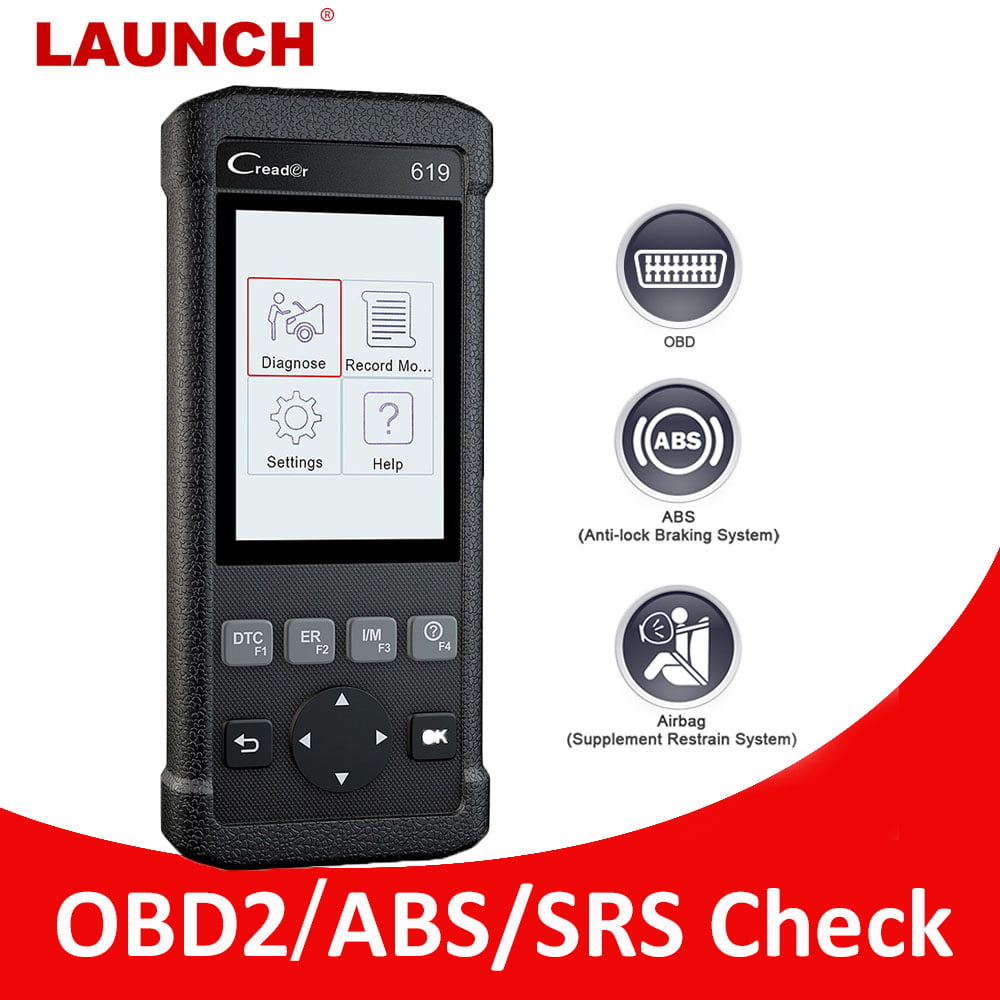LAUNCH Automotive OBDII Scanner ABS Airbag SRS Diagnostic Tool Car Code Reader 