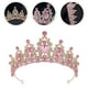 thumbnail image 4 of KAKOWELY Tiara nupcial de cristal, corona, tiara, tocado de boda, diadema de cumpleaños, accesorio para el cabello, 4 of 4