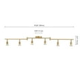 thumbnail image 5 of Globe Electric Payton 6-Light Painted Brass Foldable Track Lighting Kit, 57505, 5 of 5