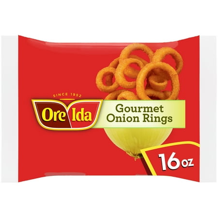 Ore-Ida Gourmet Fried & Sliced Onion Rings Frozen Snacks, 16 oz Bag