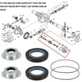 thumbnail image 3 of NEW Front Axle Vaccum Seal & Hub O-Ring & Dust Seals Kit for Ford 2005-2014, 3 of 12