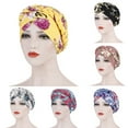 thumbnail image 2 of Mode Imprimé Floral Tresses Femmes Chapeau Couverture de Protection Couvre-Chef Couvre-Chef, 2 of 10