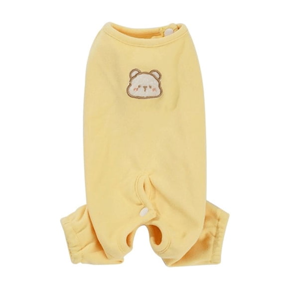Stretchy Non-Restrictive Dog Pajamas for Small Medium Large Dogs, Summer Breathable Pet Pjs for Indoor Outdoor Daily Use(XL,Yellow)