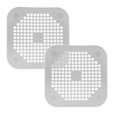 thumbnail image 1 of Oleegame 2PC Sink Drain Filter Cover Kitchen Sink Mat Filter Sink Sewer Hair Filter Screen Bathroom Silicone Hair Anti Blocking Floor Drain Cover Gray, 1 of 9