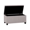 thumbnail image 2 of SIMPLIHOME Dover Banc Rectangulaire de Rangement à Dessus Relevable de 36 Pouces de Large en Tissu Aspect Lin Gris Nuage, Repose-Pieds Tabouret, Table Basse pour le Salon, la Chambre et la Chambre d'Enfant, Contemporain, 2 of 5