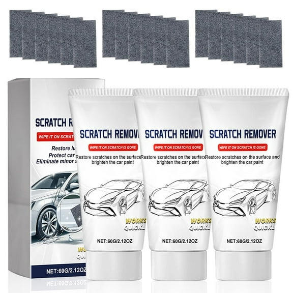 2026 New Nano Sparkle Cloth Car Scratch Remover 6 1 1 Set, Car Paint Scratch Repair Paste, Cars Scratches Repair Paste Polishing Wax Nano Sparkle Cloth for Vehicle 3PC