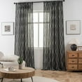 thumbnail image 5 of Municipal 1 Panel Boho Curtains for Living Room Floral Printed Curtain Panels for Dining Room Bedroom Rod Pocket Half Light Blocking Tassel Window Drapes for Sliding Glass Door W59 X L86 Inch, 5 of 5