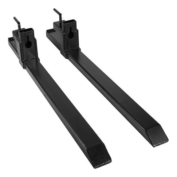 Pallet Forks, 2000 Lbs Clamp on Pallet Forks 59" Total Length, Tractor Bucket Forks, Heavy Duty Pallet Forks for Tractor Attachments, Skid Steer, Loader Bucket