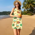 thumbnail image 3 of Disketp Colorful Outer Space para Vestido sin Mangas para Mujeres, Vestidos de Verano para Mujeres, Casual y Holgado para la Playa, 3 of 7