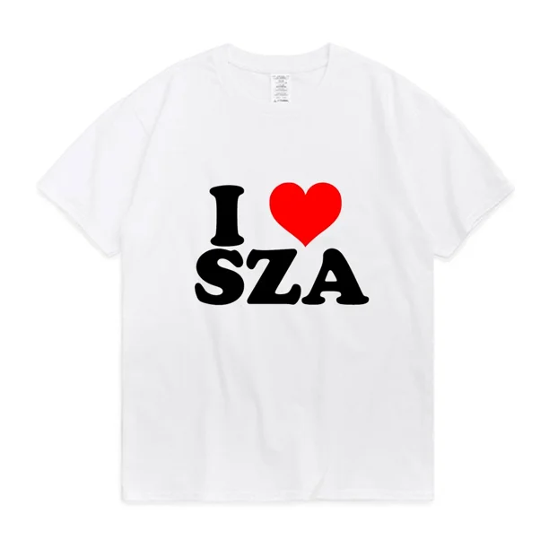 Camiseta con estampado gráfico "I Love SZA Good Days" para hombre y mujer, estilo hip hop, rapero, años 90, vintage, de manga corta, estilo urbano para adolescentes