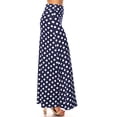thumbnail image 2 of Women's Comfy Fold Over Loose Fit A-Line Lounge Wear Polka Dot Long Maxi Skirt, 2 of 4