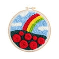 thumbnail image 1 of Abbracc Punch Needle Embroidery DIY Rug Punch Wool Pattern Beginner Rainbow, 1 of 9