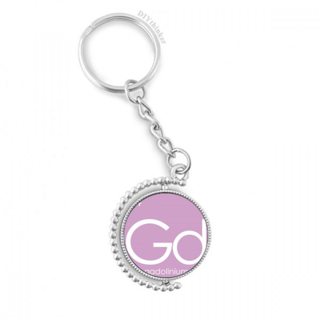 chestry elements period table lanthanide gadolinium gd rotatable keyholder disc accessories chain clip