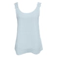 thumbnail image 5 of DHFJKG Summer Camisole Tops For Women Solid Color Lace Trim Sleeveless Tank Clothes Casual Everyday Wear Solid Color Stylish Tops, 5 of 6