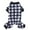 White, variant on Adarl Pet Winter Warm Pajamas Plaid PJs for Small Medium Dogs Puppy Costume Clothes Xmas
