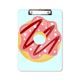 thumbnail image 1 of Postre dulce rojo dona alimentos Portapapeles Carpeta de escritura Placa de soporte A4, 1 of 4