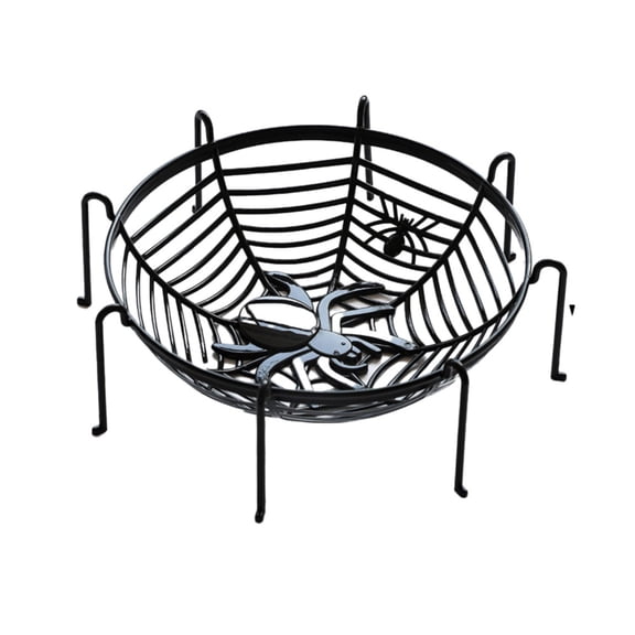 Clearance Under $0.69! 1PC Halloween Skeleton Fruit Basket, Eerie Candy Dish for Party Table Decor, Plastic, (One Size, B)
