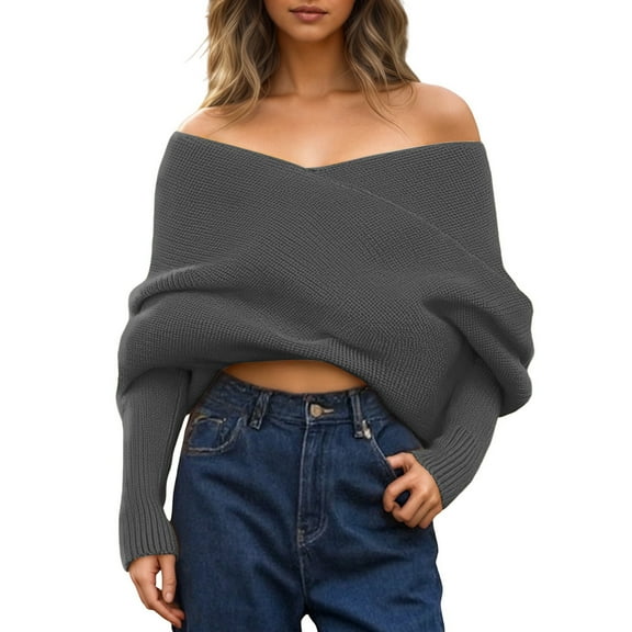 Fgnfyis Women Knit Scarf Pullover Sweater with Sleeves for Cozy Autumn Winter Layering andVersatile Everyday Wear GY1 One Size