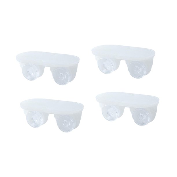 Yuarrent 4 ruedas giratorias, rotación de 360 grados, contenedores para muebles pequeños, movimiento sin esfuerzo en la parte inferior Almacenamiento y organización del hogar Rojo 2x4.2x1.7 cm