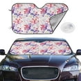 thumbnail image 2 of Fotbe Lilies Flowers Car Windshield Sunshade | Sun Visor Protector Front Window Shade, Keeps Out UV Rays, Keeps Your Vehicle Cool-Small, 2 of 7