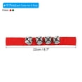 thumbnail image 2 of Unique Bargains 10 Pcs Clochettes de Poignet, Clochettes de Cheville Instruments de Percussion Rythme Musical pour Fête Noël, Rouge/vert, 2 of 6