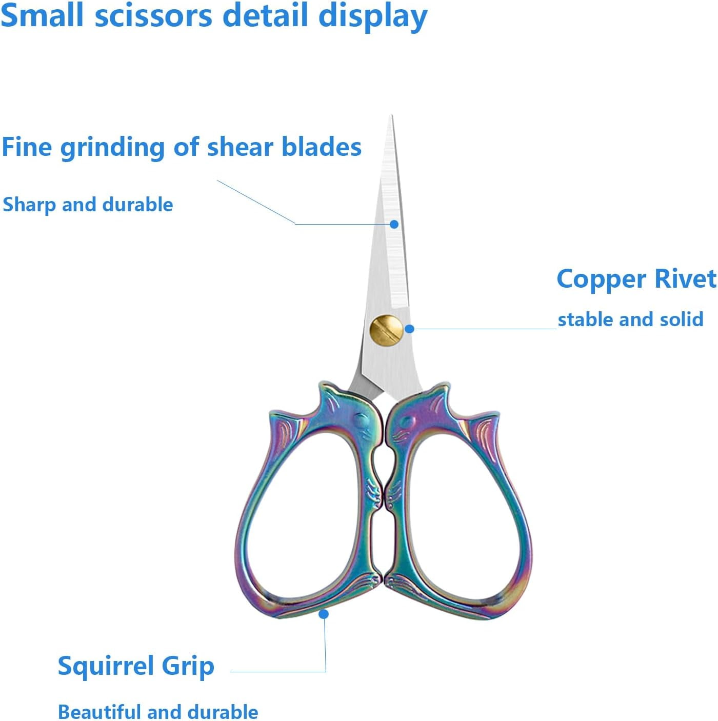 Embroidery Scissors Sharp Sewing Crochet Scissors, All Purpose For Sewing, Cross Stitching, Crafts, Arts & Crafts Handmade DIY Tools