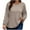 Khaki Shirts for Women, variant on Plus Size Waffle Women Blouses Long Sleeve Lace Patchwork Tunic Shirts Trendy Round Neck Hollow Out Shirt Loose Fit Business Casual Tops Navy XXXL