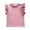 Pink, variant on Ruyang Girls' Summer Ruffle Short Sleeve T Shirt Crewneck Knit Top Comfort Tee Strapless Shirts for Girls Clothes