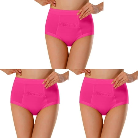 g Panties Lot High Waist Leakage Pants Women S Panties Plus Size Womens Underwear High Waist Women s Sexy Underwear Cotton Under Wear Women ceangrtro Hot Pink (3Packs) Hot Pink (3Packs)