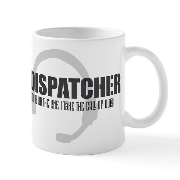 CafePress - 911 Dispatcher - 11 oz Ceramic Mug - Novelty Coffee Tea Cup