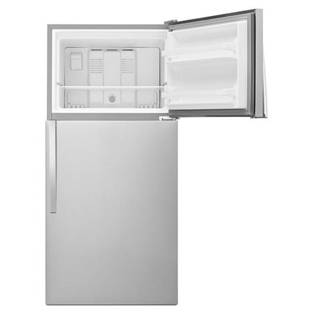Whirlpool - 18.2 Cu. Ft. Top-Freezer Refrigerator - Monochromatic Stainless-Steel