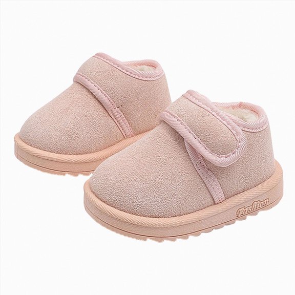 NOLDARES Boys Girls Snow Boots Waterproof Easy-On Non-Slip Winter Boots for Toddler, Little & Big Kids,Y148-Pink