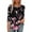 A01-Multicolor, variant on ZVAVZ Cute Tops for Women,Womens Floral Print Tunic Tees Shirts 3/4 Sleeve Crewneck T Shirts Fold Curved Hem Tunic Shirts for Women Flash Sale Of The Day Multicolor 2XL