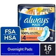 thumbnail image 3 of Always Maxi Pads with Wings Overnight Absorbency Size 4 Unscented 16 count - Pack of 1 & Lotus Biscoff Cookie - 0.2 Oz - 1 ct, 3 of 5
