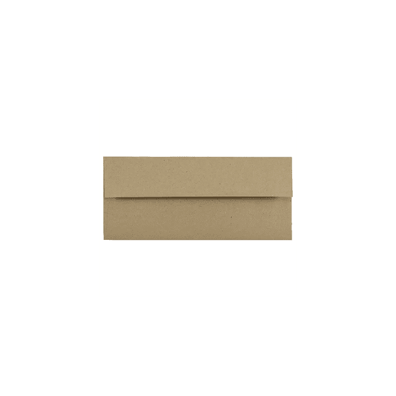 LUXPaper #10 Regular Envelopes, 4 1/8 x 9 1/2, Grocery Bag Brown, 50/Pack