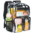 thumbnail image 1 of Mochila transparente Vorspack para escuela Heavy Duty negra, 1 of 7