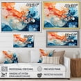 thumbnail image 4 of Designart "Essence Of Teal And Orange Ink" Dairy Floater Framed Canvas Prints, 4 of 5