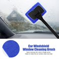 thumbnail image 4 of Car Window Cleaning Brush Automobile Window Dust Removal Tool Car Windshield Cleaning with Detachable Handle(Blue), 4 of 5