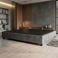 thumbnail image 1 of Base De Cama Matrimonial Tapizada Recamaras seims negra Reinicia 21 Muebles, 1 of 1