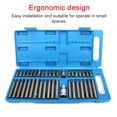 thumbnail image 2 of TFixol 40-Piece Chrome Vanadium Steel Socket Bit Set with Hex, Torx, and 12-Point Bits in Durable Plastic Case for Versatile Tool Applications, 2 of 7