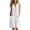 White, variant on Ohufall Women's Jumpsuits Sleeveless V Neck Button Short Jumpsuits with Pocket Loose Comfort Summer Casual Jumpsuits