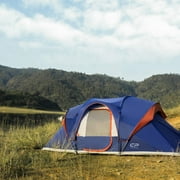 CAMPROS CP Tent 9 Person Camping Tents, 2 Room Water Resistant Family Tent with Top Rainfly, 4 Large Mesh Windows, Double Layer, Easy Set Up, Portable with Carry Bag