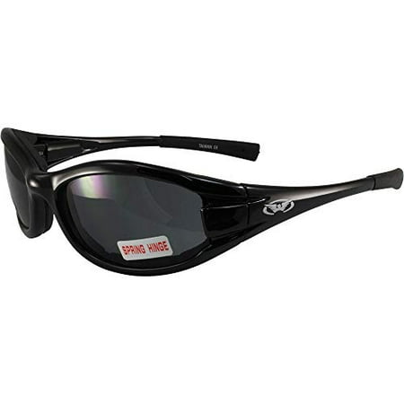 - Global Vision Uptown Sport Motorcycle Black Sunglasses with Smoke Lens