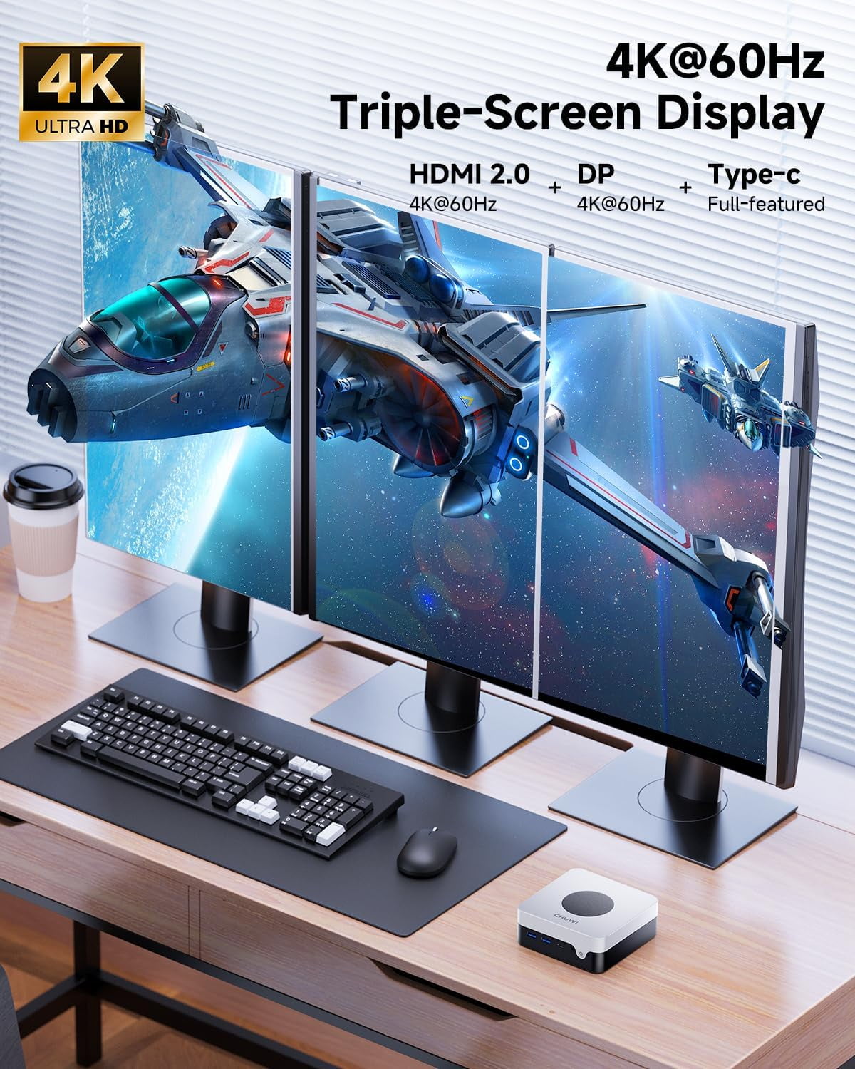 CHUWI LarkBox X Mini PC,512GB SSD 12GB RMA,Intel 12th Gen N100(up