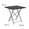 thumbnail image 4 of Scranton & Co 28" Square Folding Patio Dining Table in Sky Blue, 4 of 7