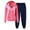 f_Pink, variant on 2 Piece Outfits for Women's Jogging Suits Sweatsuits Long Sleeve Hoodie Jacket and Sweatpants Jogger Workout Tracksuit Set S-3XL