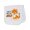 AA-White, variant on Inktastic Just a Wee Bit Wild Cute Tiger Cub Baby Burp Cloth