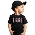 thumbnail image 4 of Big Bro Baseball Shirt Toddler and Kids Sibling Announcement Graphic Tee Vintage Red Shirt 5-6, 4 of 8